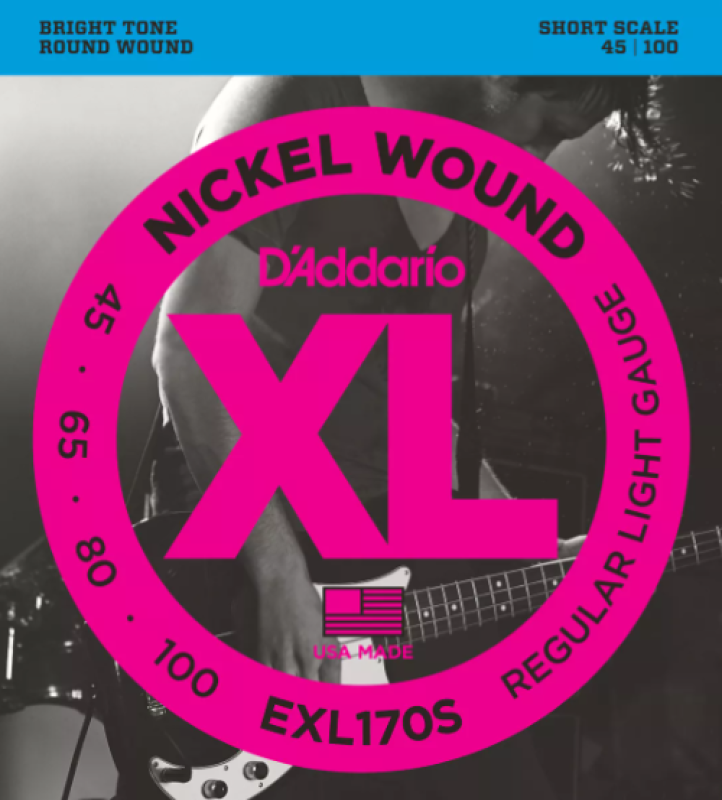 Daddario EXL170S Shortscale Bass Strings, 45-100